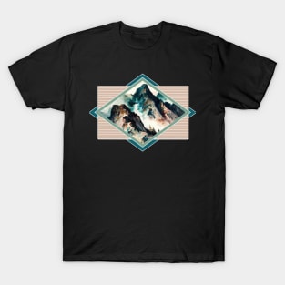 Watercolor Mountain Landscape ' T-Shirt